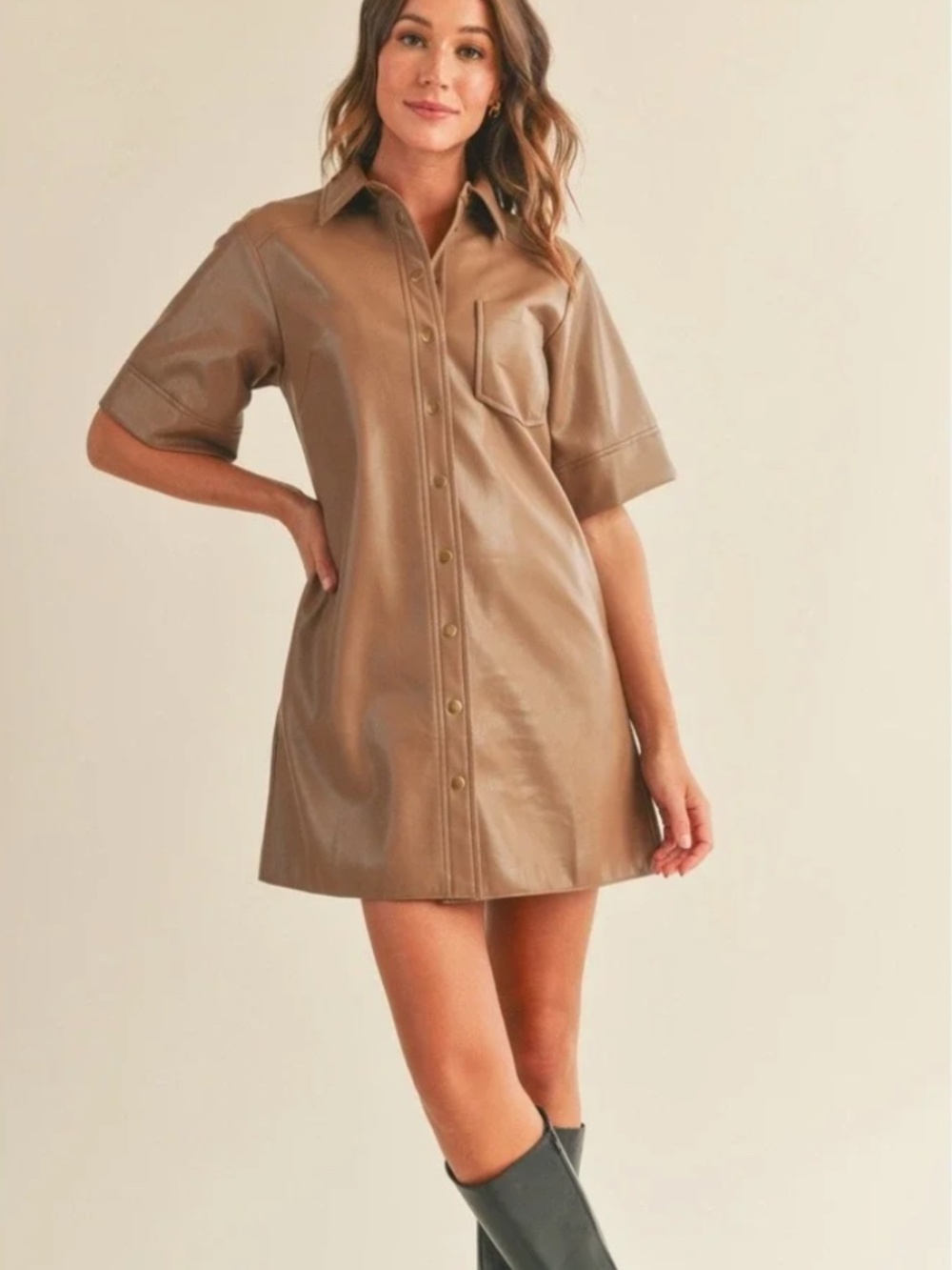 Reset Light Brown Dress Small